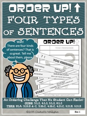 cover image of Order Up! Four Types of Sentences